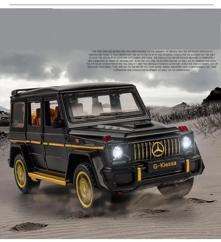 1:32 Mercedes Benz G63 AMG Model samochodu ze stopu cynku Symulacja metalu Zabawki samochodowe dla dzieci Odlewane pojazdy zabawkowe Samochód