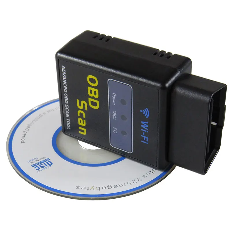 Диагностический сканер WIFI V1.5 OBD2 ELM327 для автомобилей, ELM 327 WI-FI V 1.5 для AndroidiOS, считыватель кодов OBD 2, автодетектор (art.: 3920db4e22127) - 3920db4e22127
