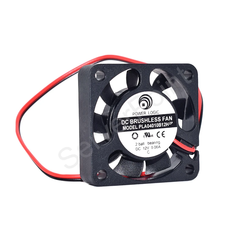 Бесплатная доставка, 2-проводной серверный Вентилятор охлаждения PLA04010B12H DC 12 В 0,06a 40x40x10 мм