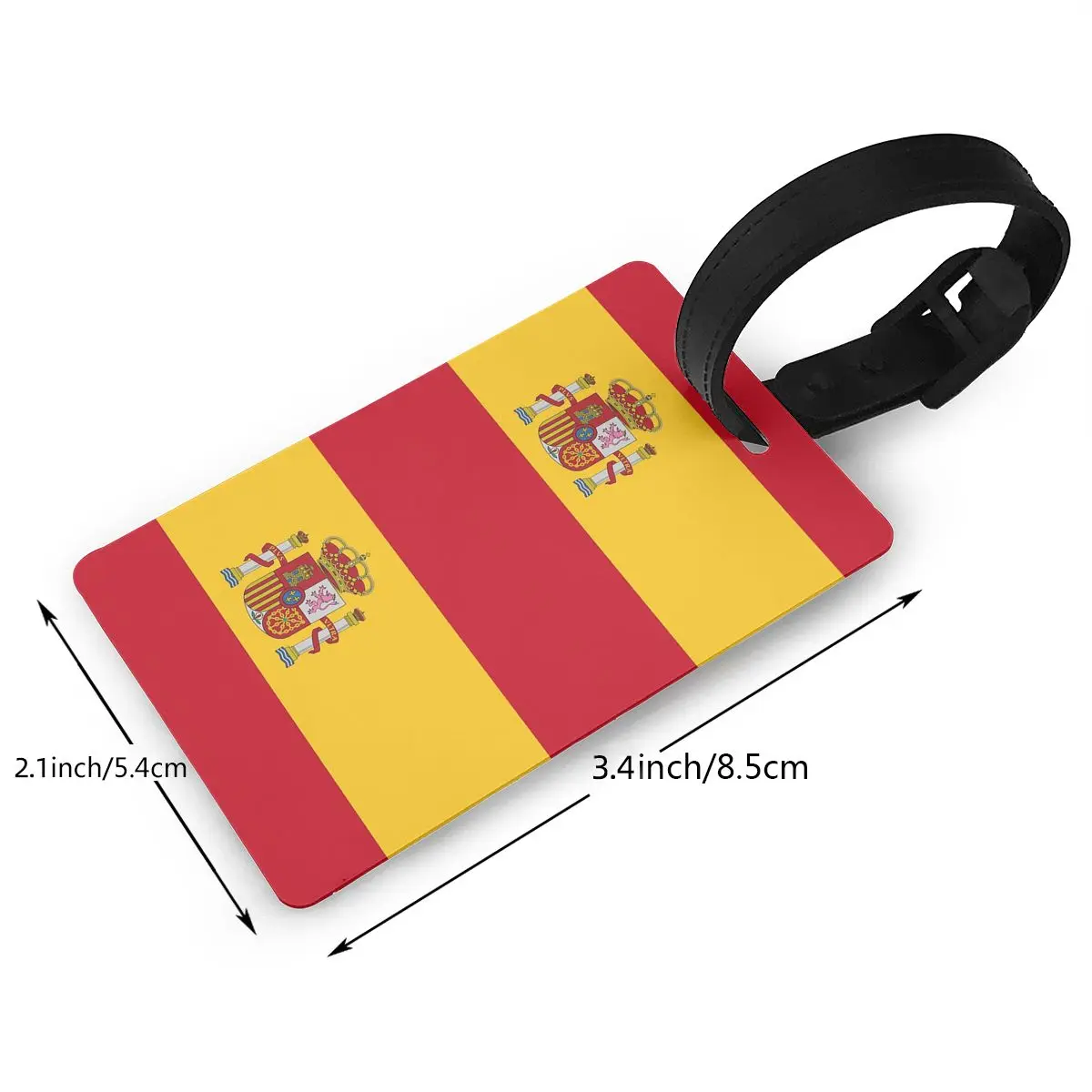 Флаг Испании багажные бирки аксессуары для чемодана дорожная модная бирка из ПВХ