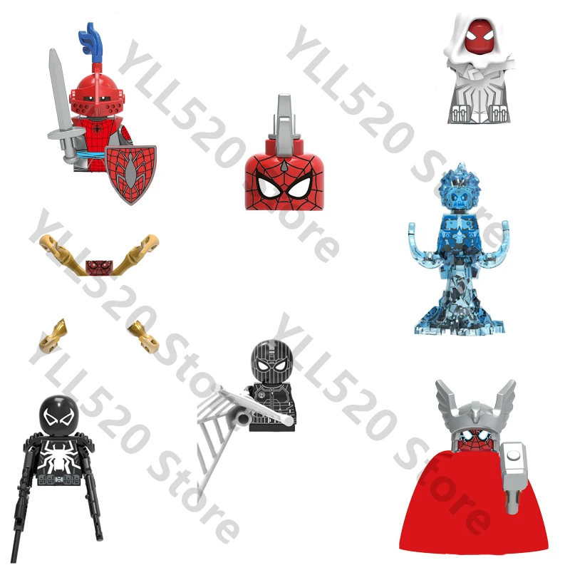 Игрушка-фигурка супергероя из строительных блоков для детей |
