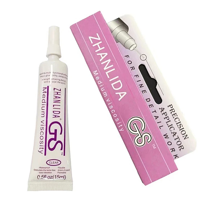 

15ML Glue GS Needle Drill Transparent Handmade DIY Jewelry Earring Pearl Adhesive Small Gap Purpose No Bond Fingers Fingers Glue