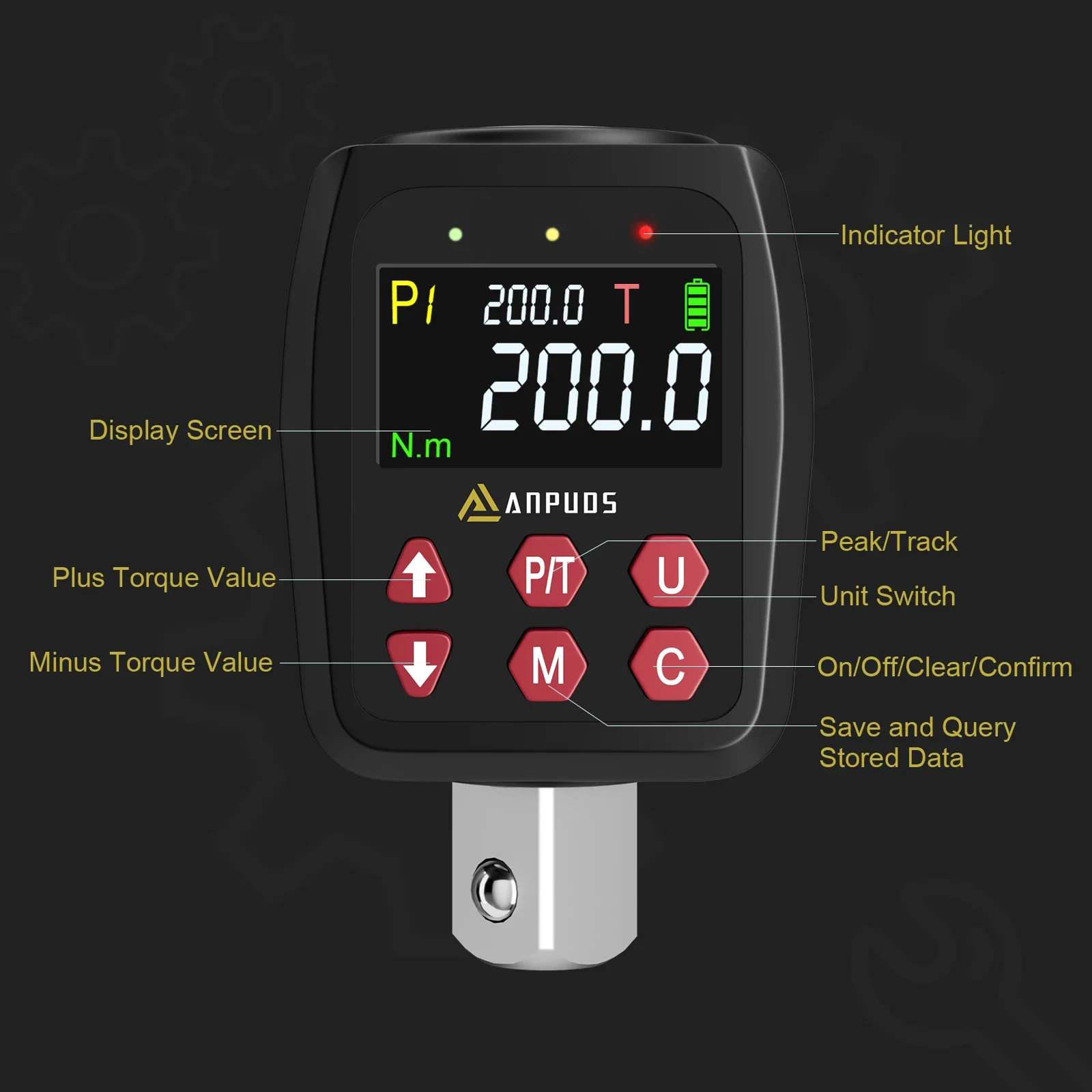 VANPO Электронный цифровой дикемометр