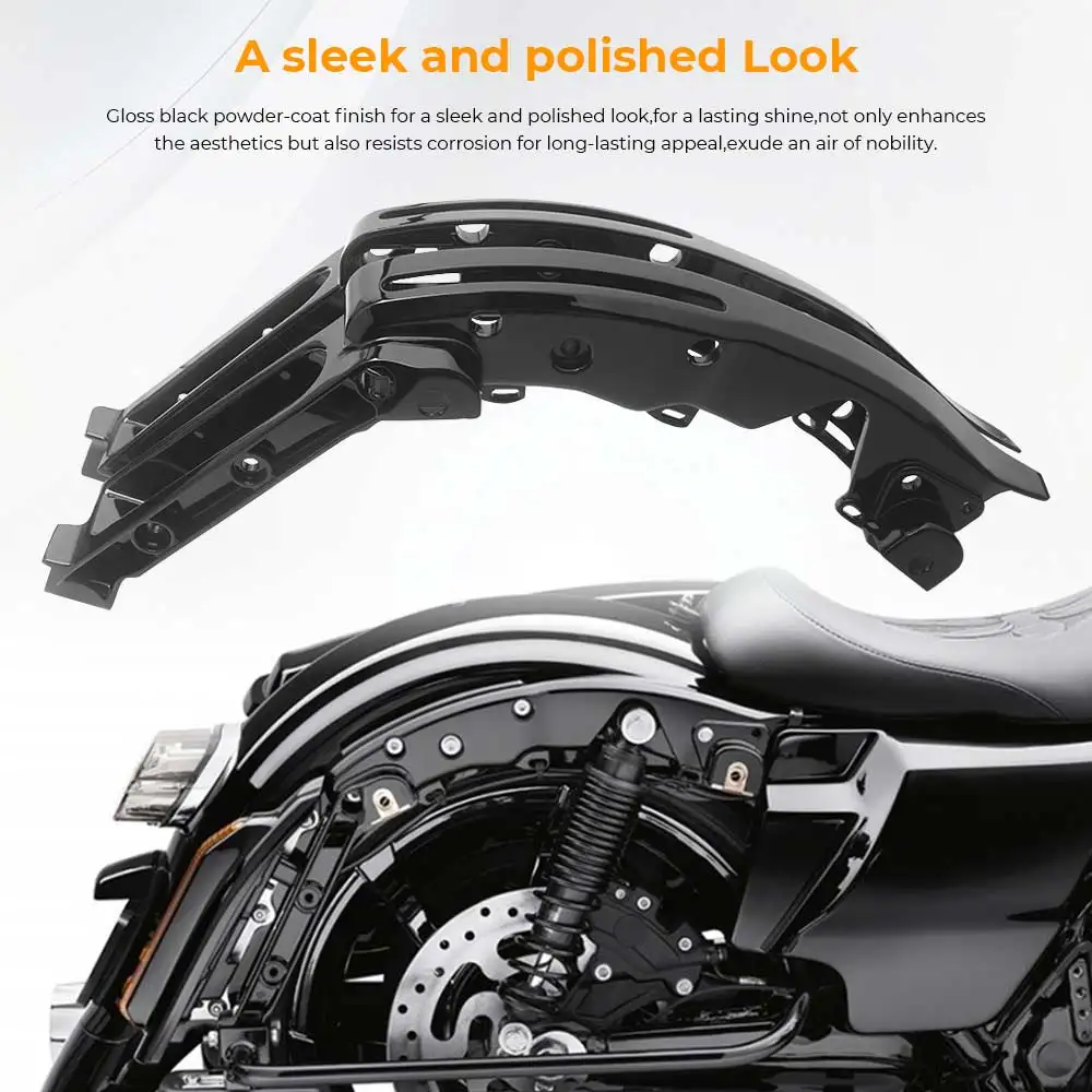Фото Комплект черных опор для крыльев мотоцикла из алюминиевого сплава для Harley Touring Road Glide CVO/SE FLTRXSE 2018 2019 2020 2021 2022 №4