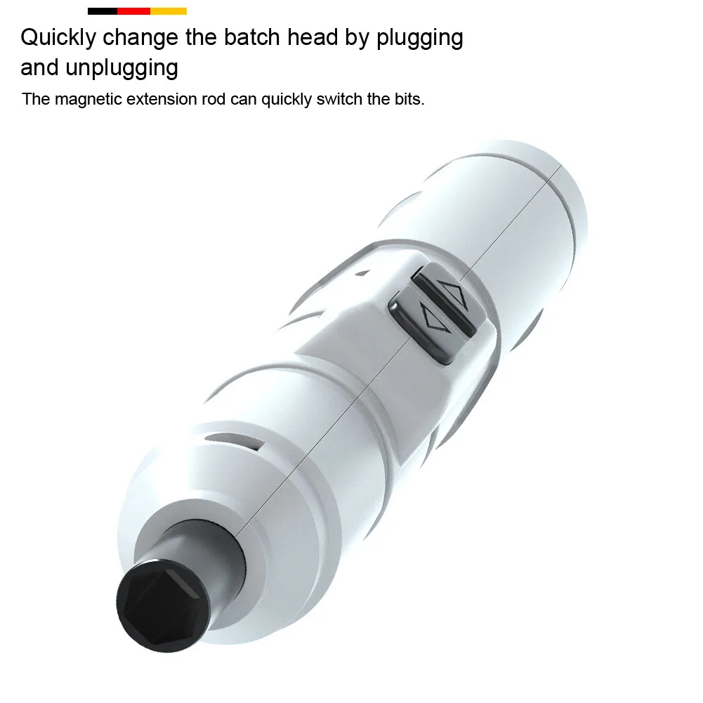 

Electric Metal Rechargeable Adapter Power Tool Cordless Screwdriver Set Mini Accessories USB Drill Bits Household Portable