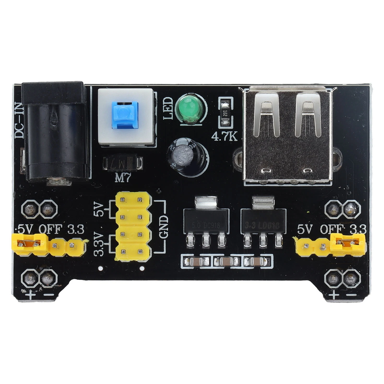 5 шт. Модуль питания макетной платы 2-ходовые модули регулятора напряжения