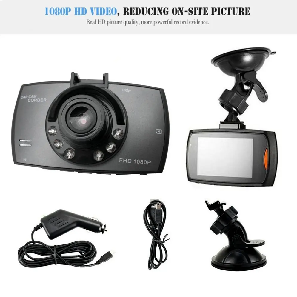 Автомобильный видеорегистратор G30 2 4 дюйма 90 градусов Novatek 96220 Full HD 1080P камера с