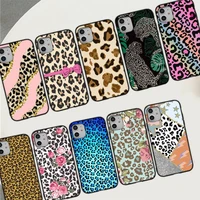 leopard print phone case for iphone 11 12 13 mini pro max 8 7 6 6s plus x 5 se 2020 xr xs funda case