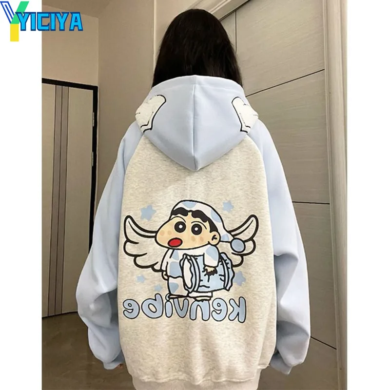 

Толстовка YICIYA Y2k, толстовки, женская одежда, уличная одежда, худи с принтом, новые толстовки и свитшоты, верхняя одежда, пальто