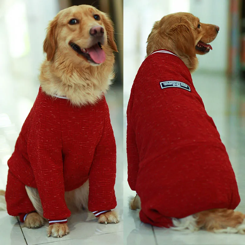 

Pet Dog Clothes Spring Big Large Dog Outfit Jumpsuit Pajamas Corgi Golden Retriever Husky Labrador Dog Overalls Pet Costume Coat
