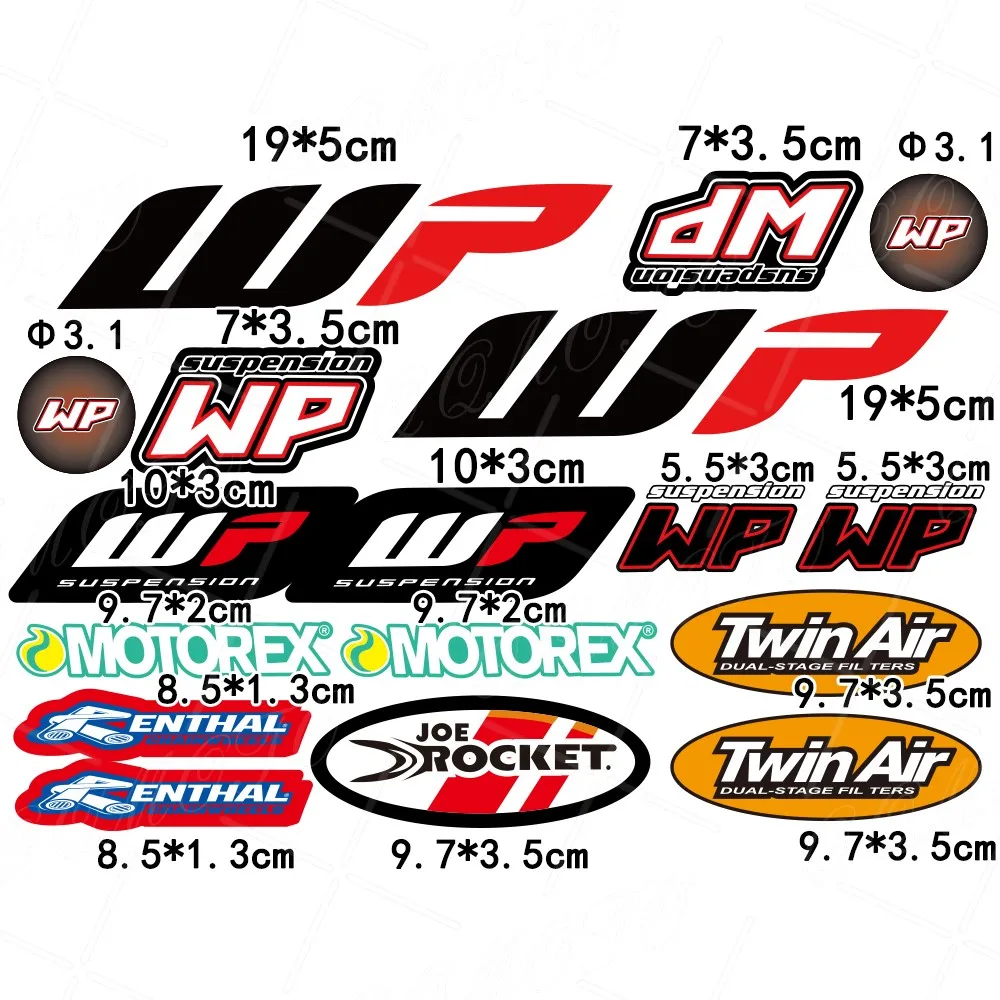 

Светоотражающие аксессуары для мотоциклов, подвеска, водостойкая наклейка Wp, наклейка для мотокросса, амортизатор для KTM Husqvarna Suzuki