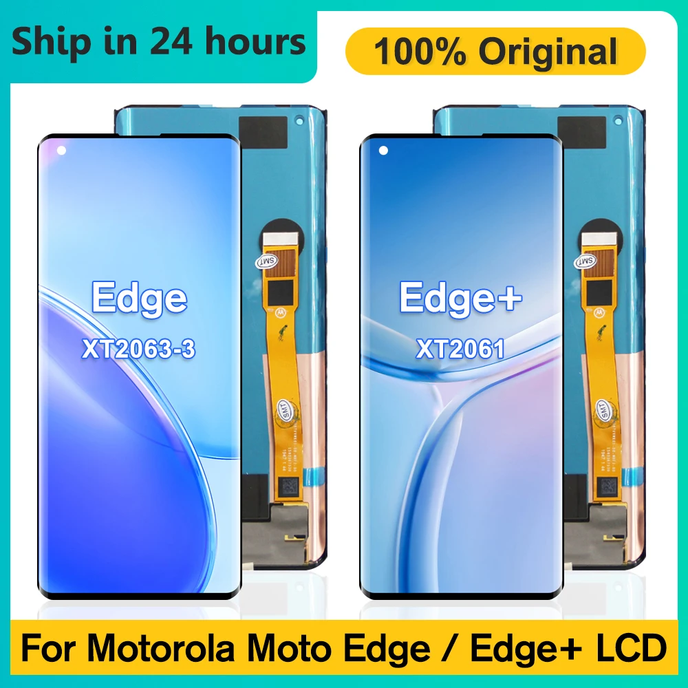 Для Motorola Moto Edge + ЖК-дисплей, цифровой преобразователь сенсорного экрана для Moto Edge, дисплей для moto edge plus, замена