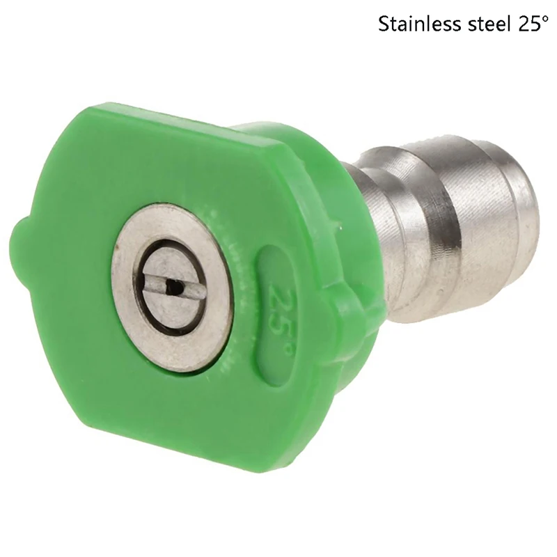 Поворотный соединитель 1/4 дюйма, Регулируемый адаптер с 5 насадками-распылителями, медное соединение для автомойки высокого давления