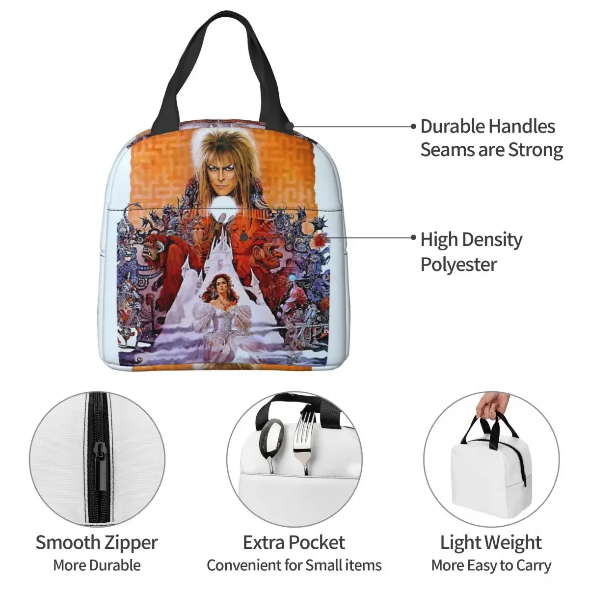 Сумка для ланча с лабиринтным рисунком Термоизолированный Ланч-бокс