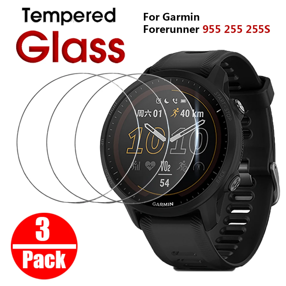 

3Pack Screen Protector for Garmin Forerunner 955 255 255S Smart Watch Tempered Glass Protective Film Cover for Forerunner955