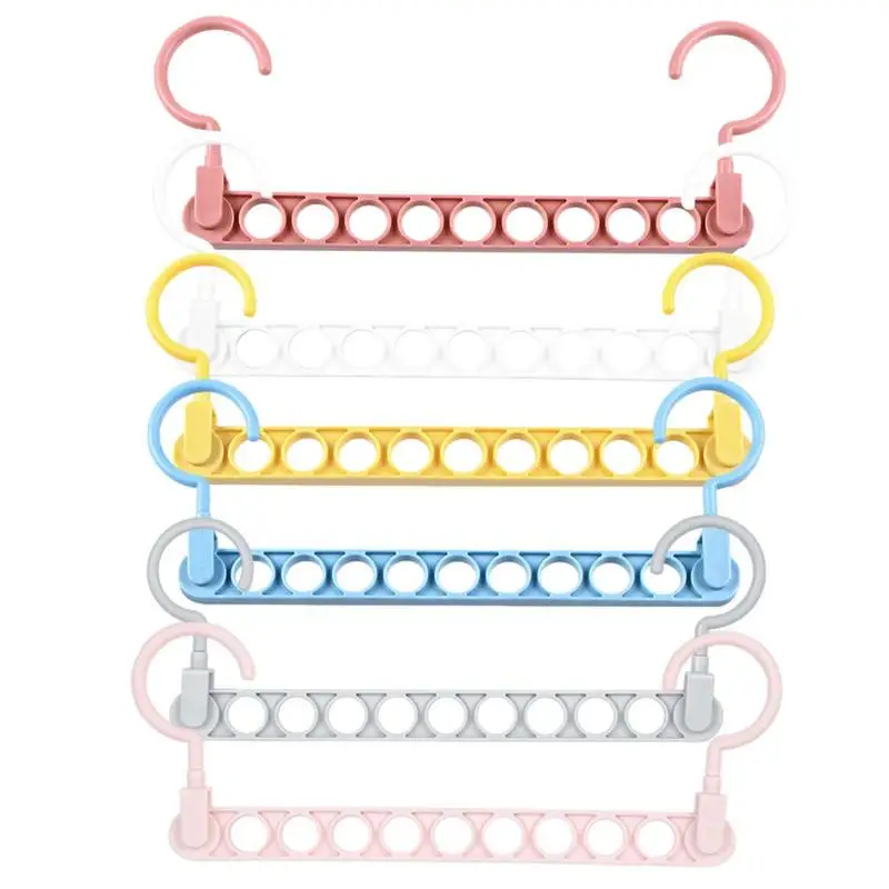 

Space Saving Hangers Closet Organizers For College Dorm Multi-function Folding Magic Hangers Drying Racks Scarf Clothes Storage