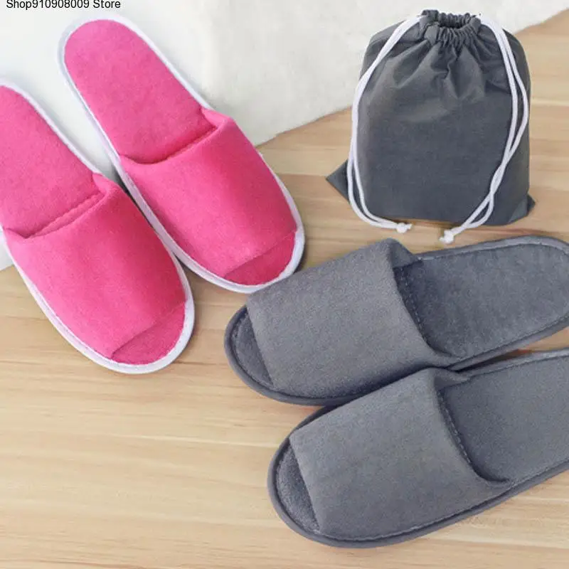 

2pcs/1pairs Travel Business Trip Hotel Club Portable Slipper Home Guest Folding Slippers Hotel SPA Supply