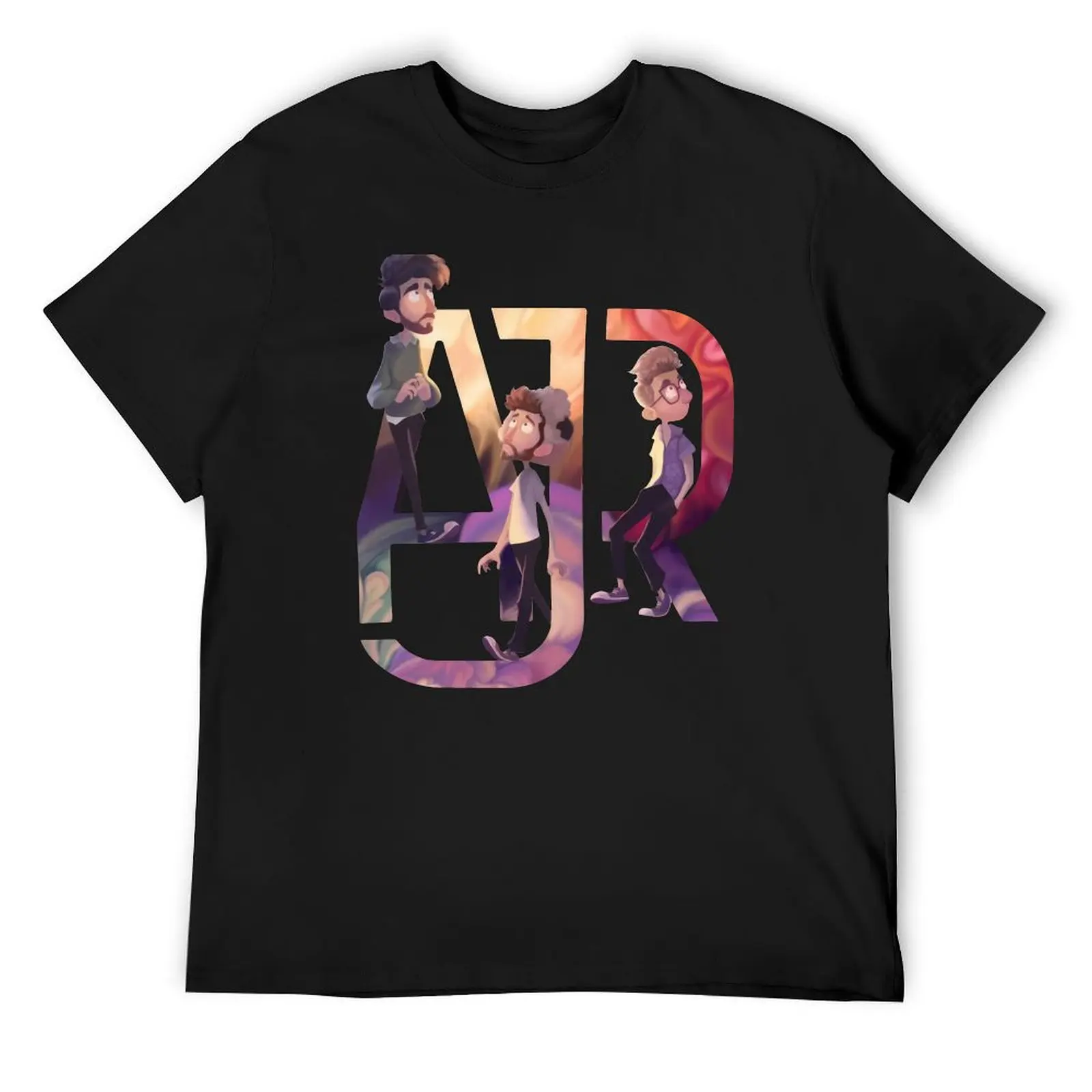 Футболка AJR мешковатые рубашки футболки с аниме мужские графикой