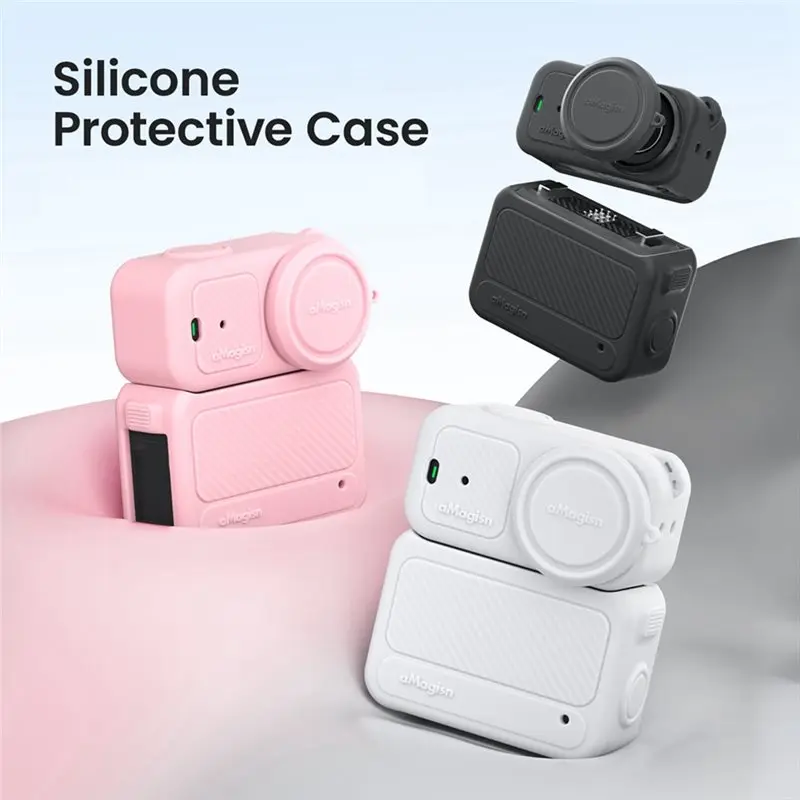 Фото AMAGISN Ударопрочный защитный чехол из силикона для экшн-камеры DJI OSMO NANO №3