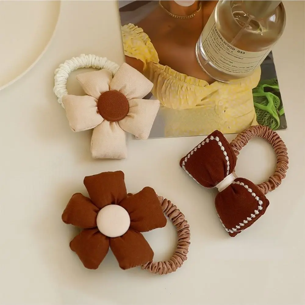 

Cute Tie Hair Headwear Headdress Bowknot Rubber Band Elastic Hairband Korean Style Hair Rope Women Scrunchies