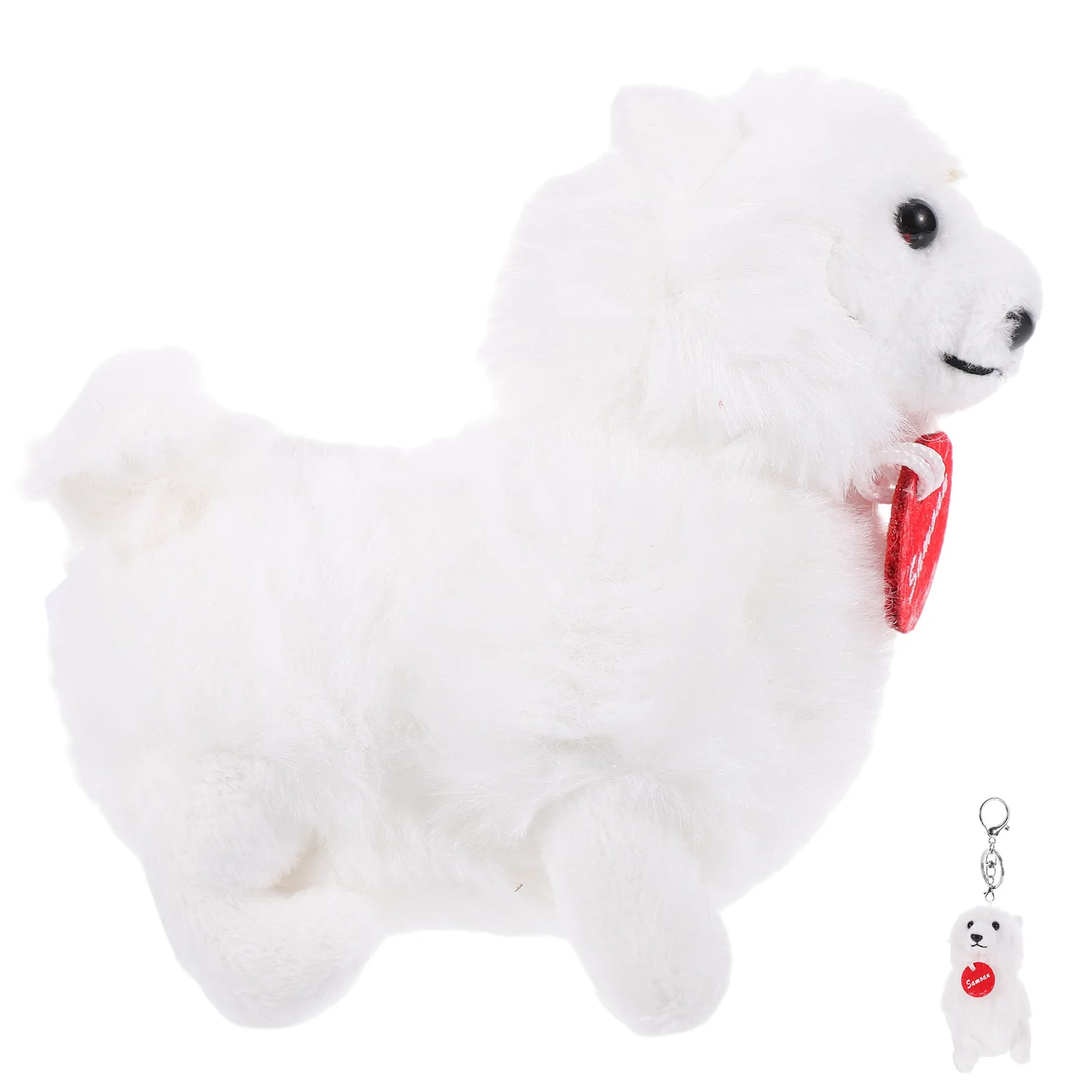 

Keychain Charm Stuffed Dog Handbags Charms Cute White Pp Cotton Backpack Decorative Pendant Hanging Pendants Lovers