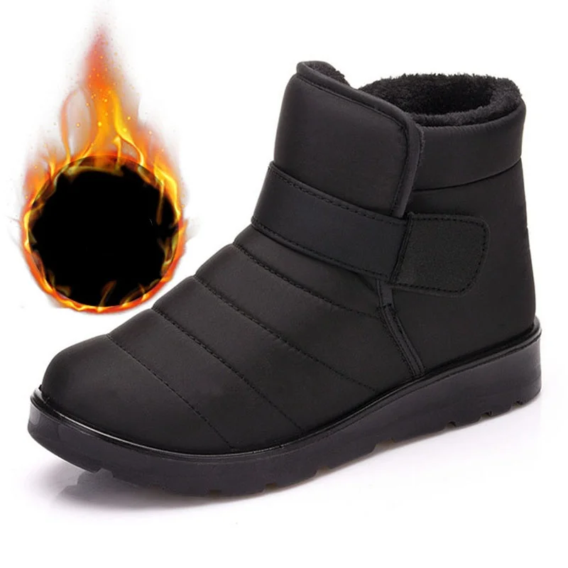 

Новые модные женские ботинки, высококачественные водонепроницаемые ботильоны для снега, обувь, теплая зимняя обувь с мехом и плюшевой подк...