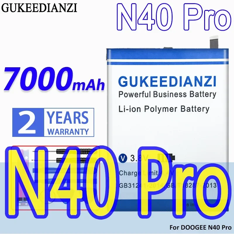Новый аккумулятор GUKEEDIANZI BAT2119136380 N40Pro 7000 мАч для DOOGEE N40 Pro мобильный телефон Bateria с
