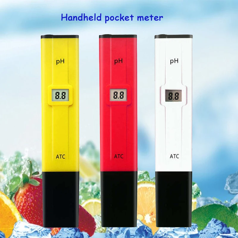 

Portable PH Tester Pen pH Meter With Battery Electrode Reader Meter Pond Life Water Lab Tool Household Drinking Pool Aquarium