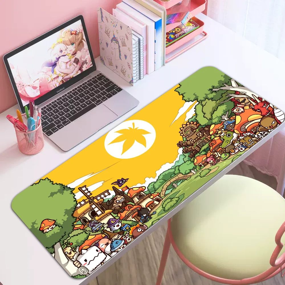 Большой Коврик Для Игровой Мыши M-MapleStory Компьютерной ПК Геймера Клавиатуры И