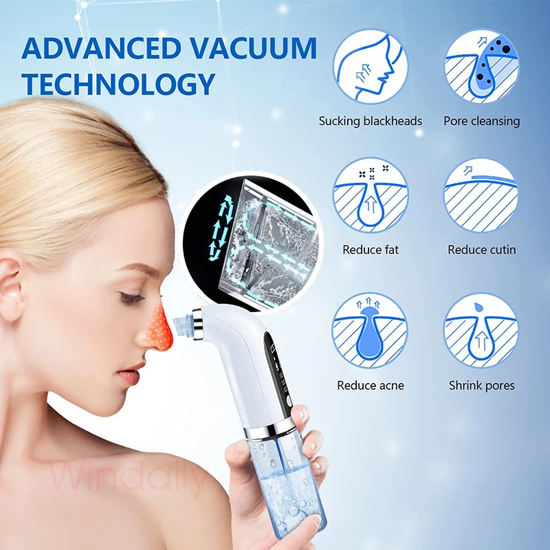 2022 Blackhead Remover Pore Vacuum Cleaner Electric Micro Small Bubble Facial Cleasing Machine USB Rechargeable Beauty Device |