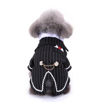 fashion bow tie wedding dog shirt for small dog clothes formal tuxedo cat clothing cosplay bulldog puppy costume drop shipping