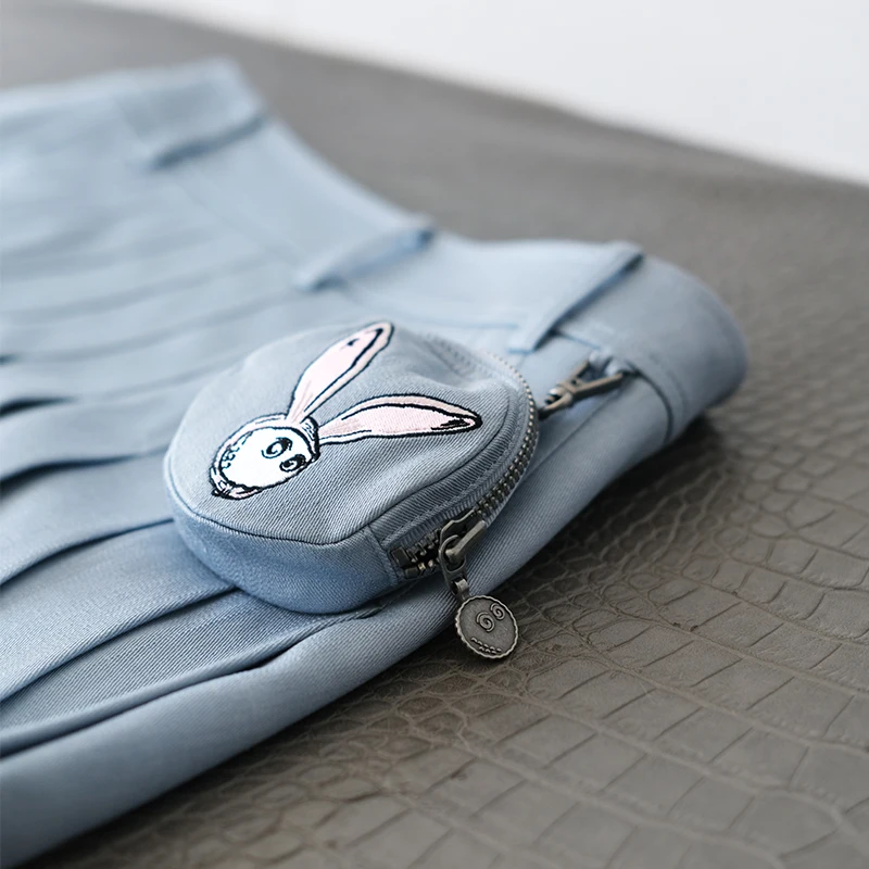 Summer Golf Wear Women South Korea Original Single Skirt High Waist Pleated Anti-glare Pants Skirt Outdoor Sports Golf Clothing