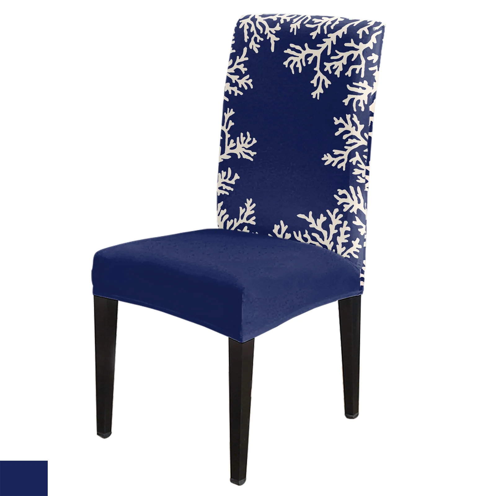 Blue Coral Chair Cover for Kitchen Seat Dining Chair Covers Stretch Slipcovers for Banquet Hotel Home