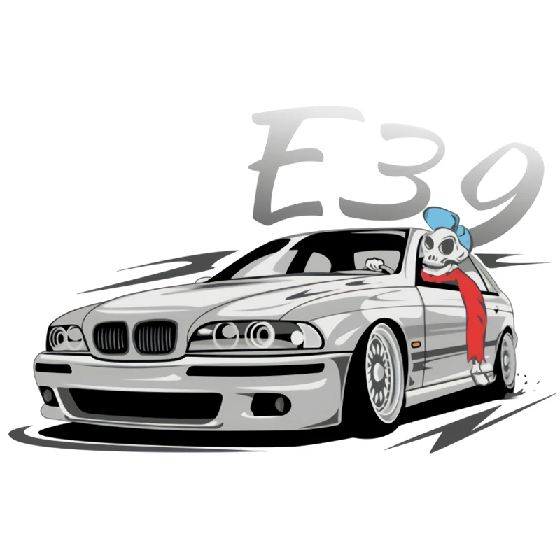 15 см E46 E90 Дрифт искусство для BMW автомобильные наклейки стикеры Аниме Симпатичные