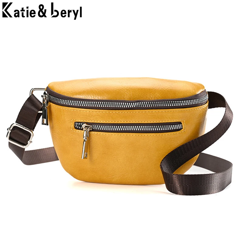 

Luxury Multifunction Women's Fanny Pack Shoulder Bag Leather Chest Bag Female Belt Sac Women Waist Bag High Quality Ladies Bolsa