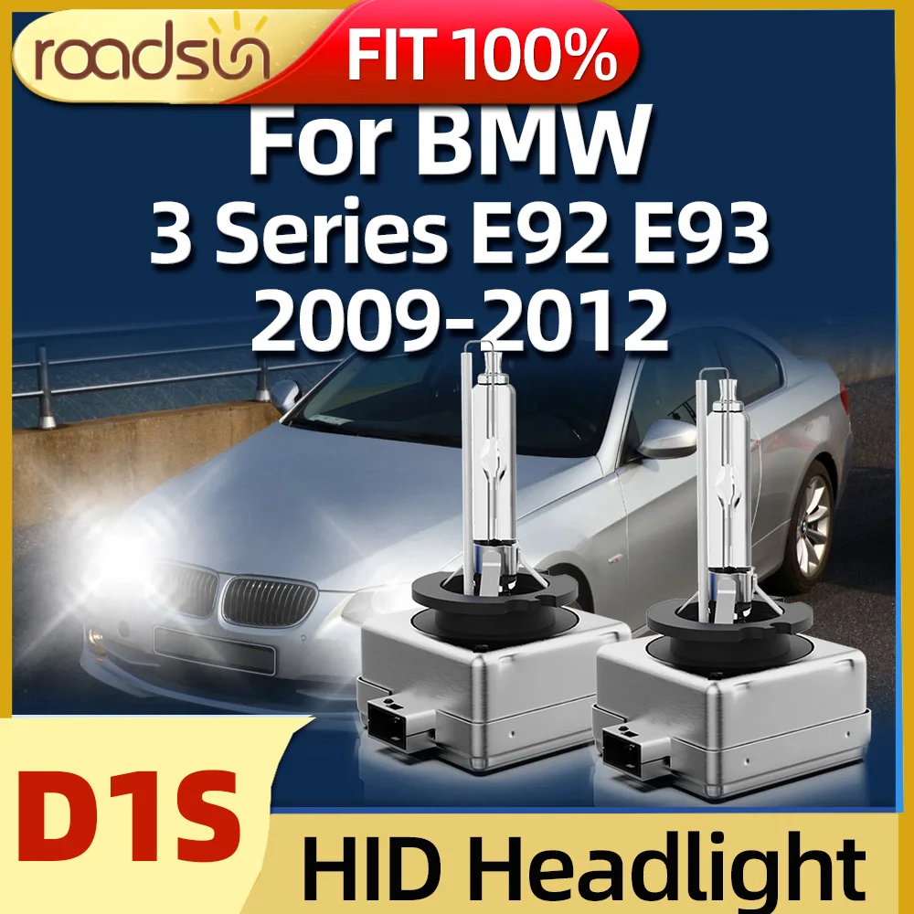 

Roadsun 12V 35W Hid Xenon Bulb D1S Auto Headlight 6000K Car Accessories For BMW 3 Series E92 E93 2009 2010 2011 2012