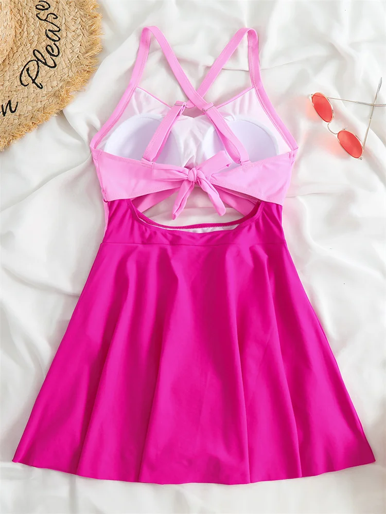 Цельный женский купальник новинка 2024 с V-образным вырезом сексуальное длинное