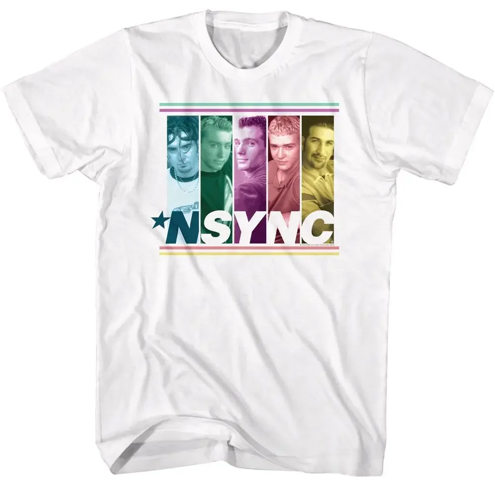 NSYNC разноцветная музыкальная футболка