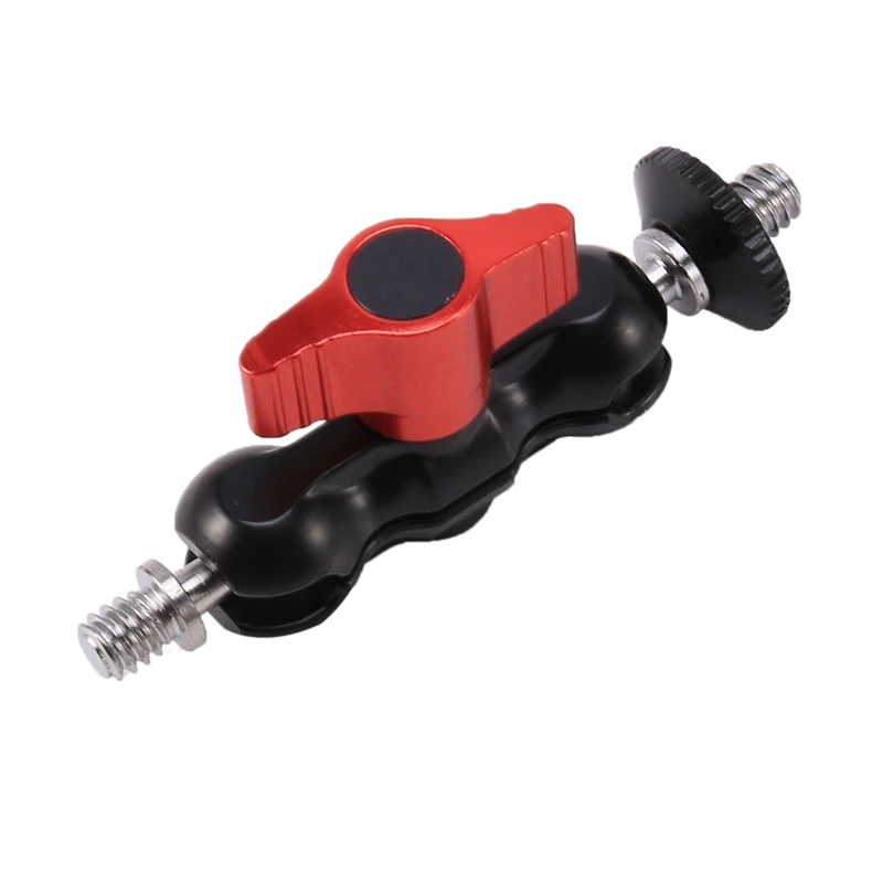 

HFES Magic 1/4 Inch Clamp Double Ball Head Arm Mount Adapter For DSLR Camera LCD Monitor