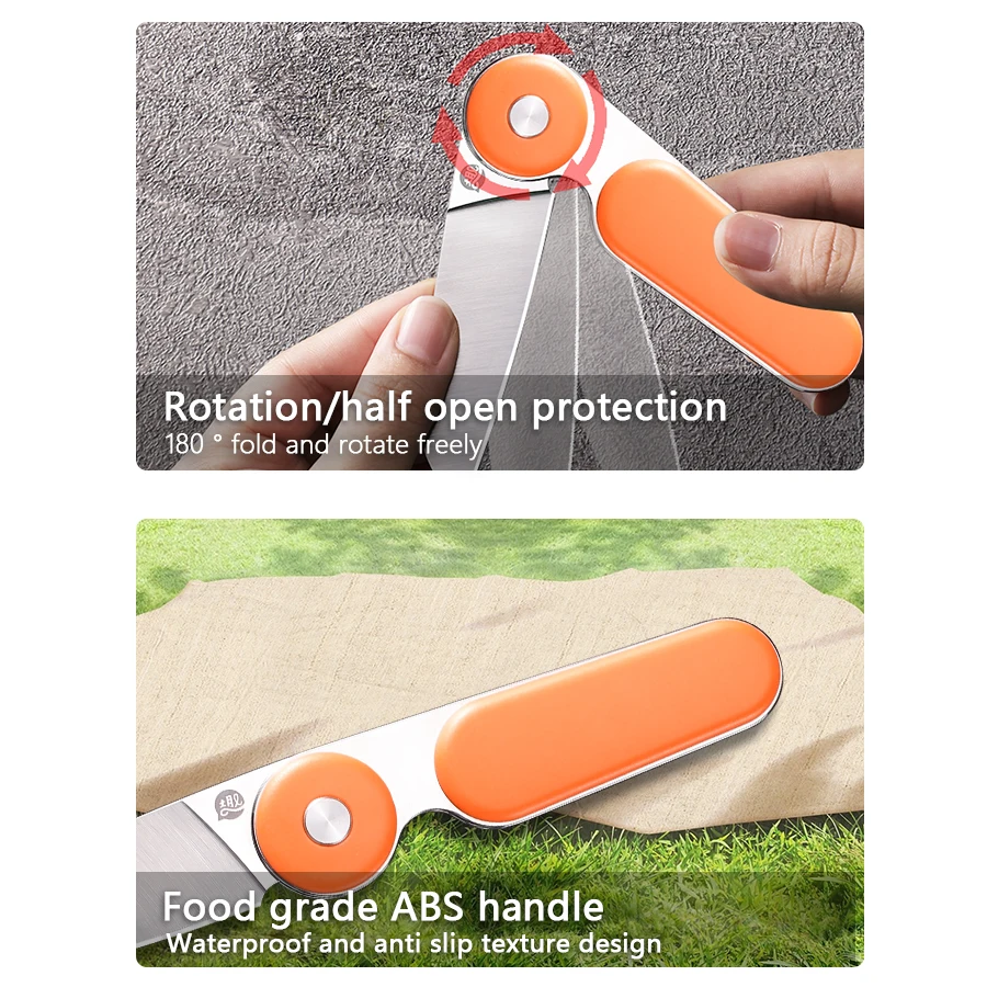 YingQu CP58 Складной нож Нож из нержавеющей стали Пищевая ручка АБС-пластика