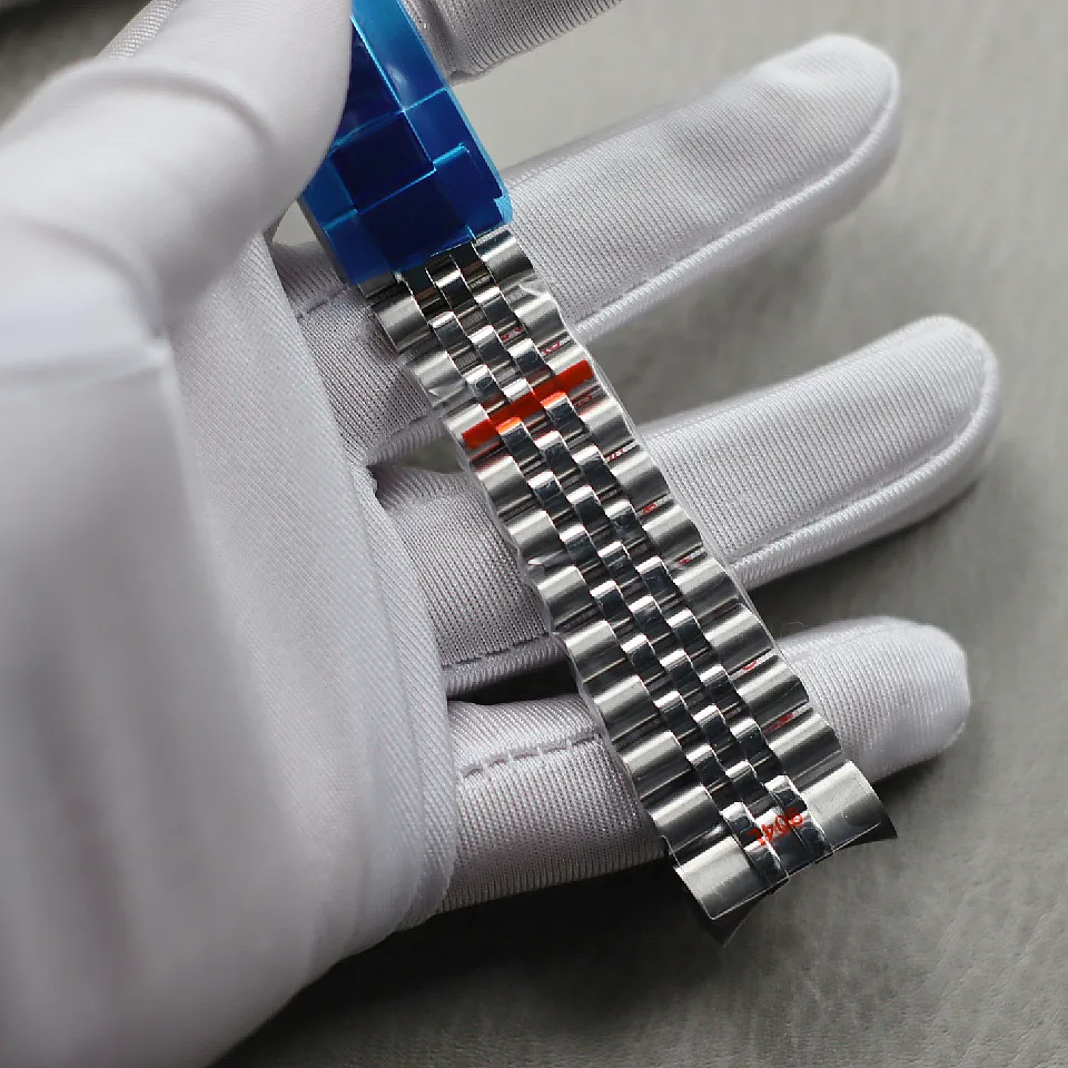 Fine steel 41 watch strap without Logo 21mm stainless steel bracelet steel belt green water ghost submarine log  Fine steel 41 w