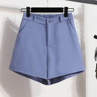large size womens clothing 2022 summer new fat sister suit shorts high waist straight pants trendy ins casual pants