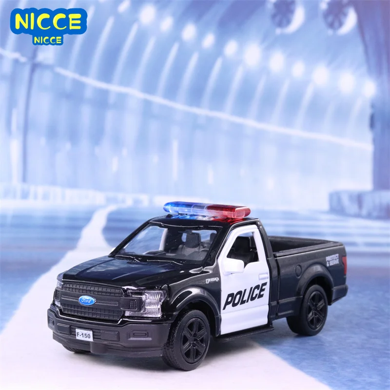 

Nicce 1:36 Ford F-150 Pickup Raptor Alloy Police Toy Car Model Diecast Metal Police Model Toy Car Collection PulL Back F155