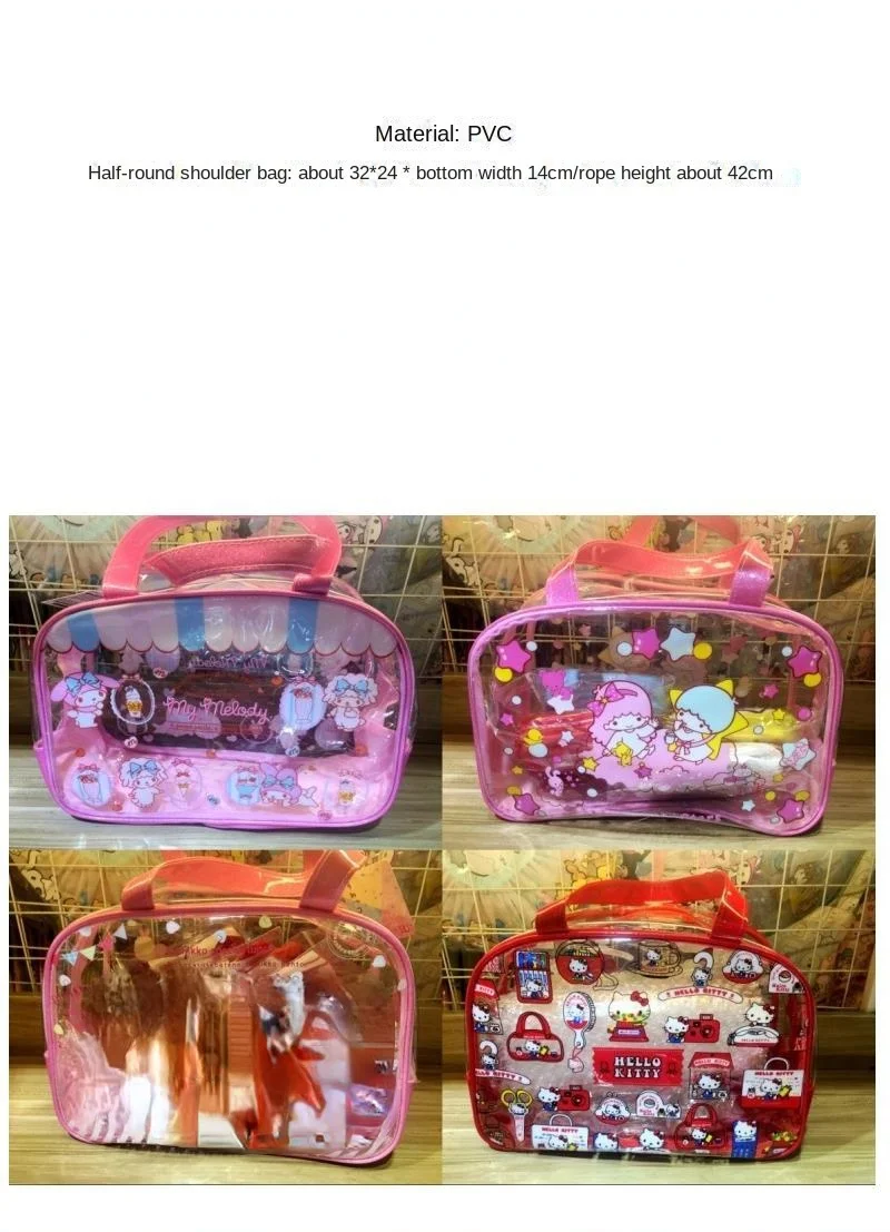 Hello Kitty Bag PVC Eco-friendly Bag Beach Bag Cartoon Waterproof Bag Gel Bag ladies hand bags  mini bag   hand bag purse