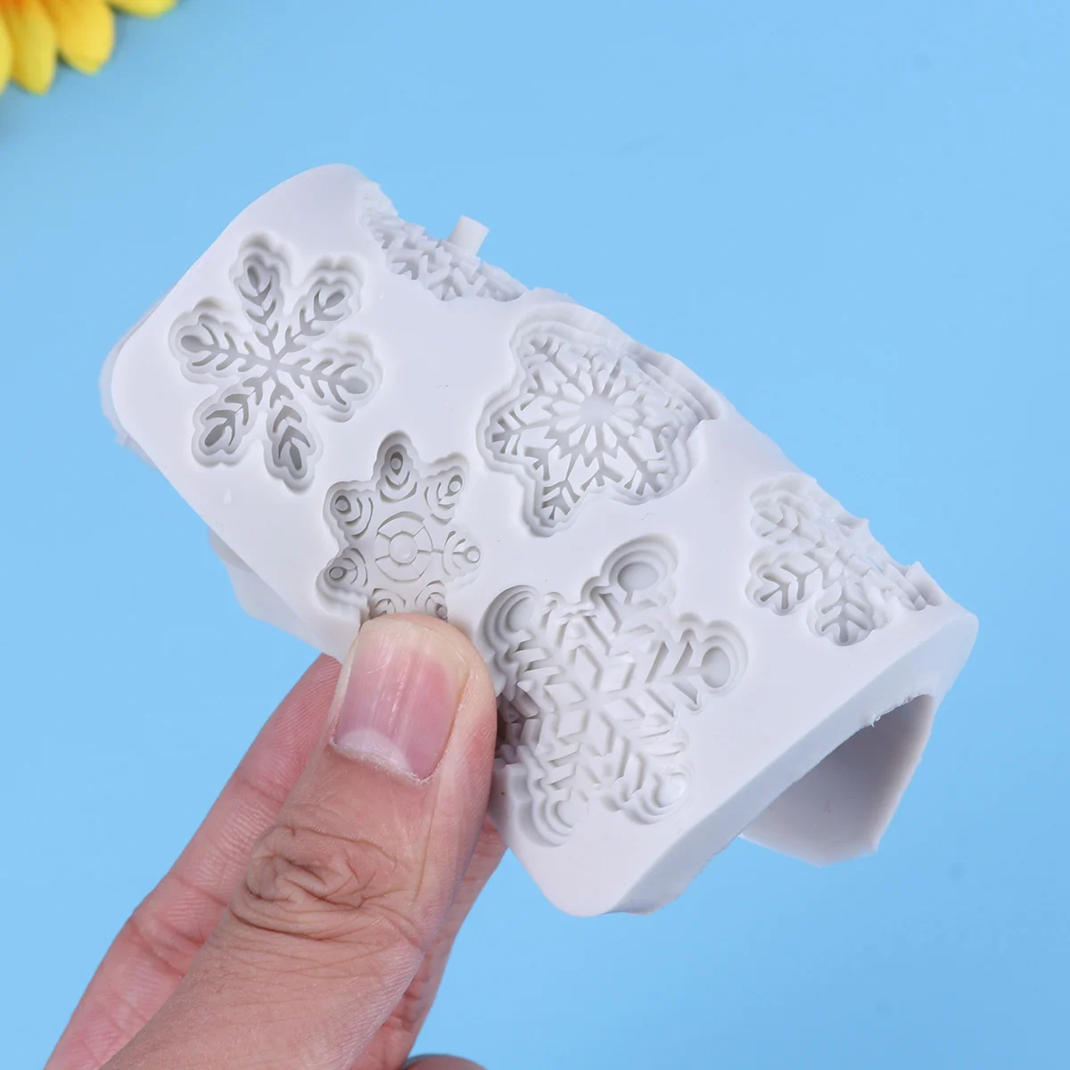 10-полая силиконовая форма для торта в виде снежинок выпечки конфет