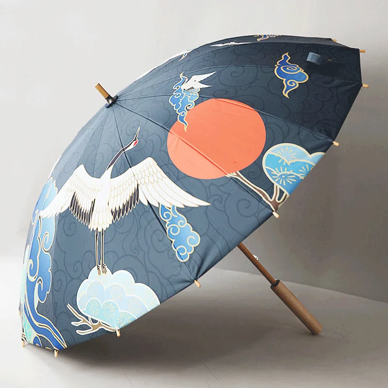 Свадебный традиционный автоматический дешевый китайский женский УФ-зонт Защита