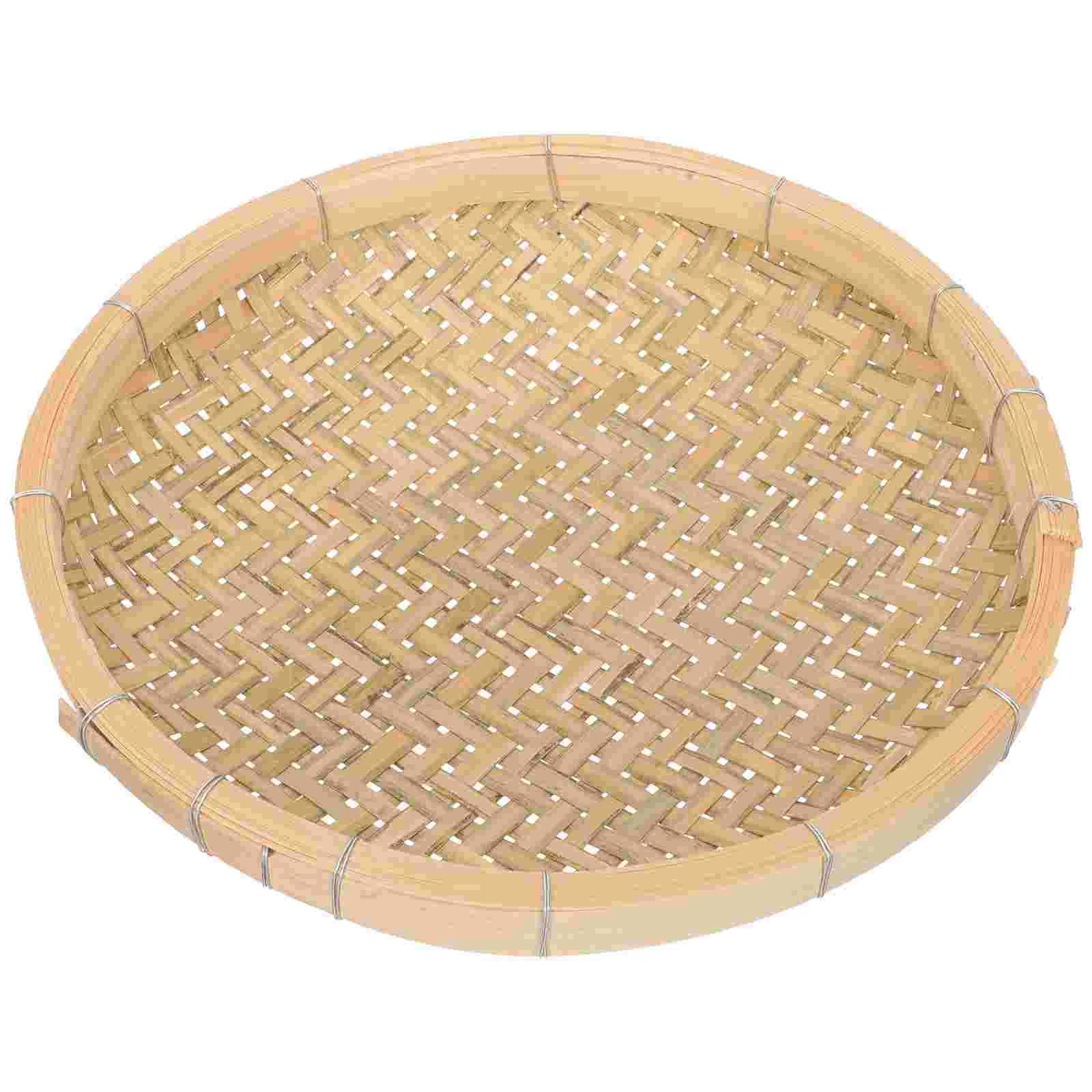 

Бамбуковое сито, корзина для хранения сушеных фруктов, сливная корзина для продуктов для дома