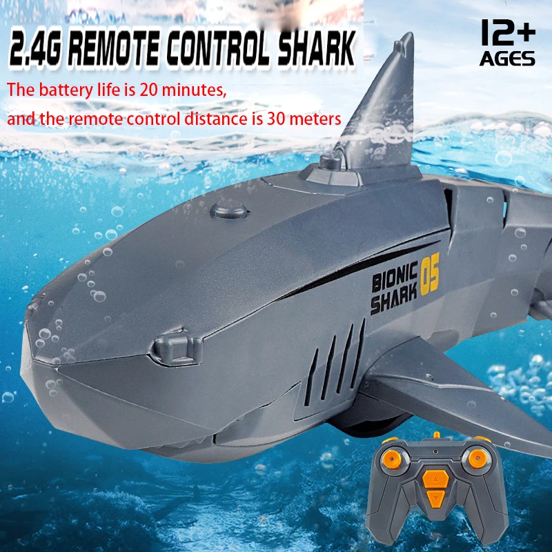 

Funny Smart RC Shark Toy Remote Control Animals Robots Bath Tub Pool Electric Toys for Kids Boys Children Sharks Submarine