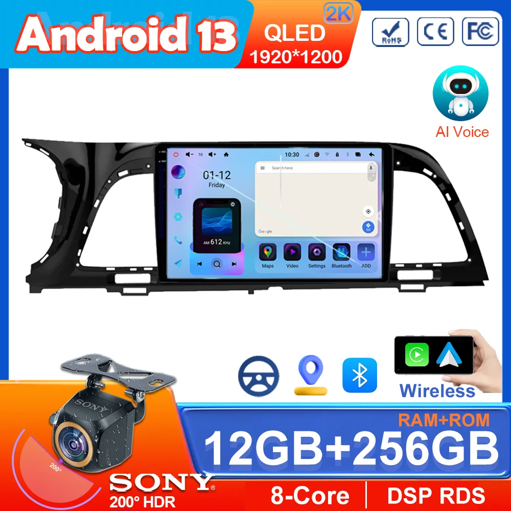 Фото Автомобильная стереосистема для KIA K4 2014-2017 Android 13 Auto Carplay Радио Мультимедийный плеер GPS-навигация No 2 din DVD 5G Wifi CPU №1