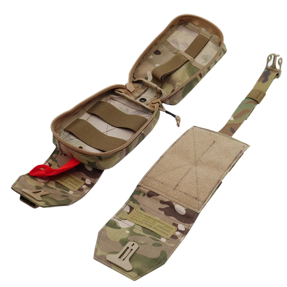 Фото Тактическая аптечка Emersongear MOLLE, медицинская сумка EMT IFAK, сумка для выживания с застежкой-молнией, мультикам, сумка для инструментов Molle №5